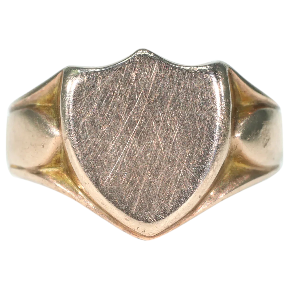 Victorian English Gold Signet Ring Shield