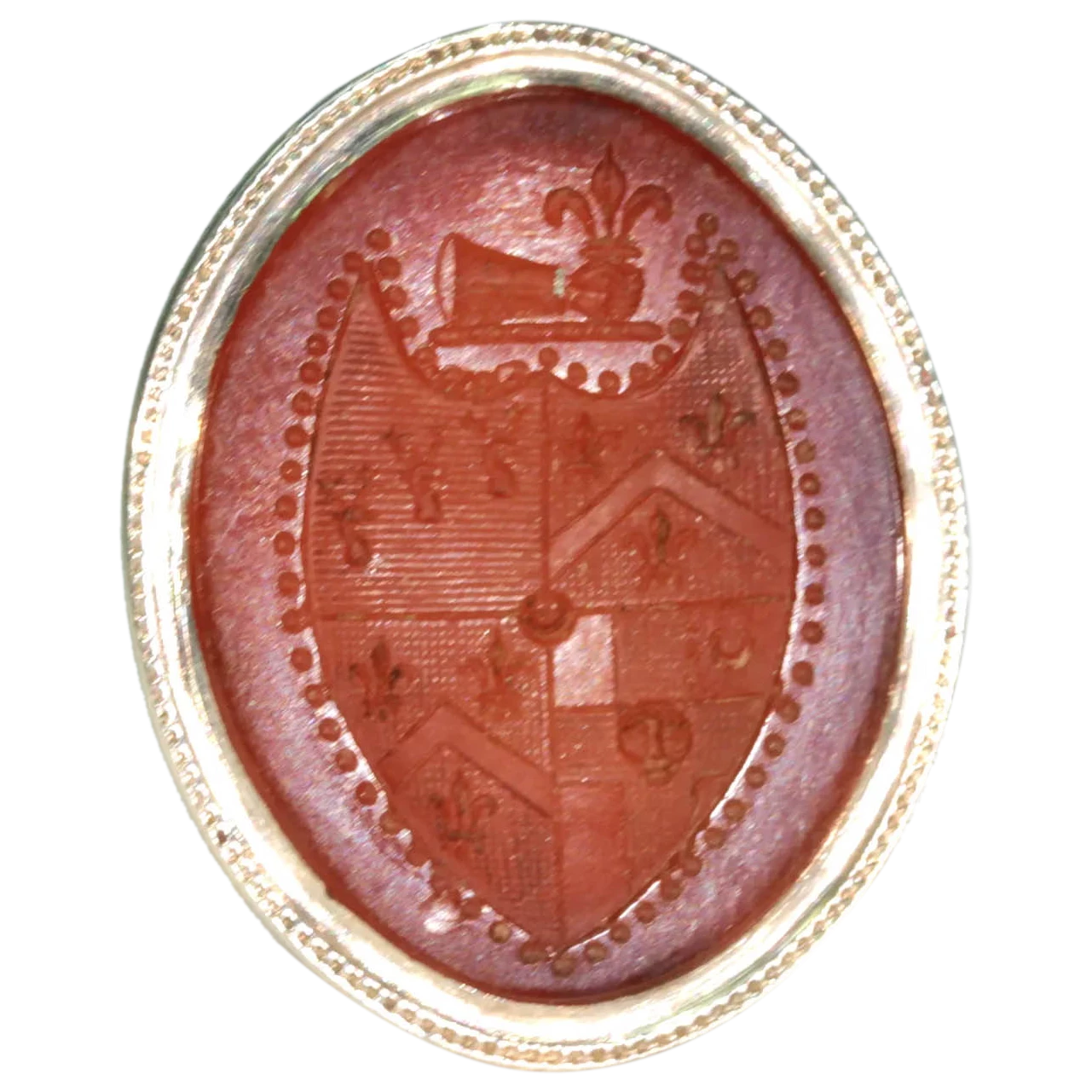 Victorian Gold Carnelian Armorial Seal Fob Pendant 9k Gold