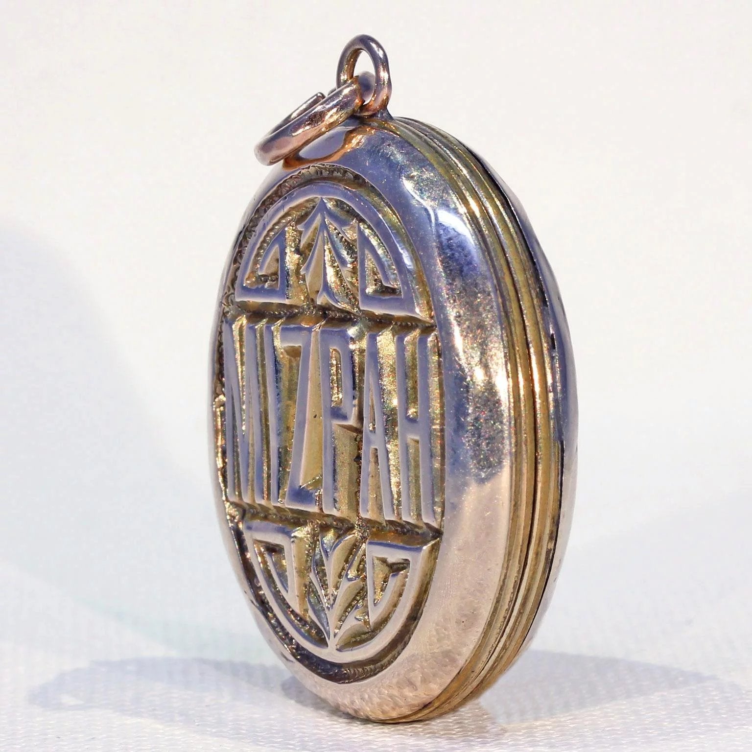 Victorian Gold Mizpah Locket Pendant