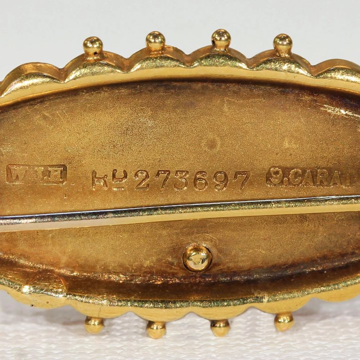Victorian Hidden Message Brooch Pin 'Forget Me Not'