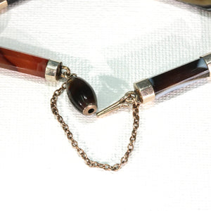 Victorian Scottish Agate Gold Bracelet