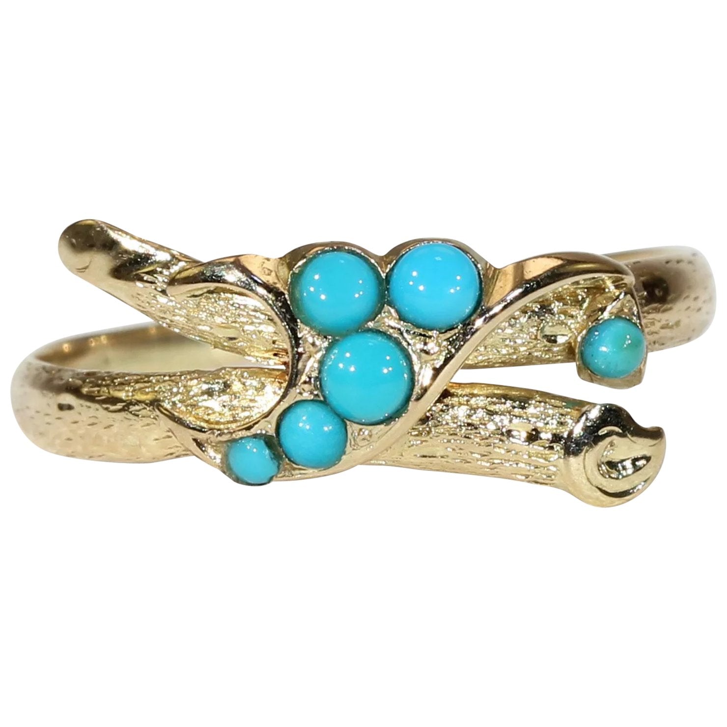 Victorian Turquoise Love Knot Ring