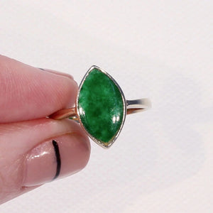 Vintage 14k Gold Jade Ring