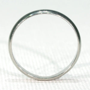 Vintage Platinum Wedding Band Ring Size 6.25