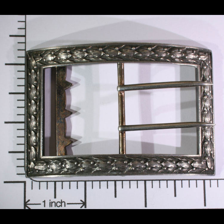 Antique Art Nouveau French Silver Belt Buckle c. 1890